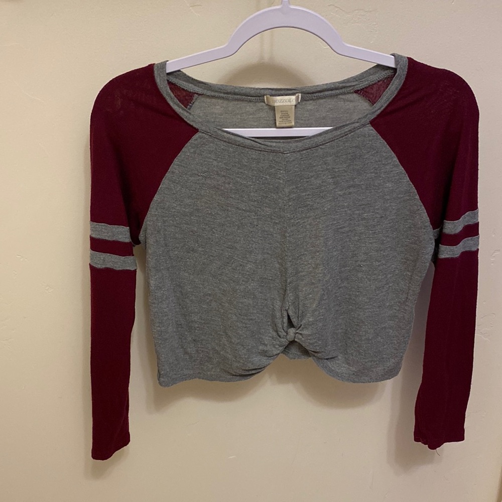 Bozzolo long sleeve crop top